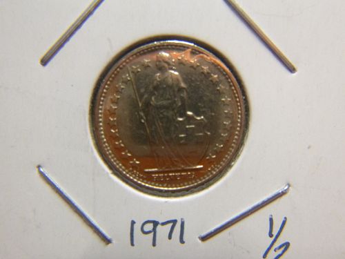 HELVETTA 1971 1/2 FRANC