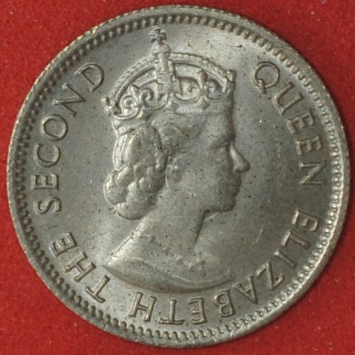 1961 Malaya and British Borneo 5 Cents UNC