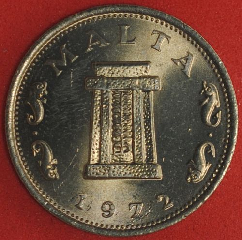 1972 Malta 5 Cents UNC