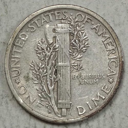 1925-D Mercury Dime, Better Date, Extremely Fine+   1207-26