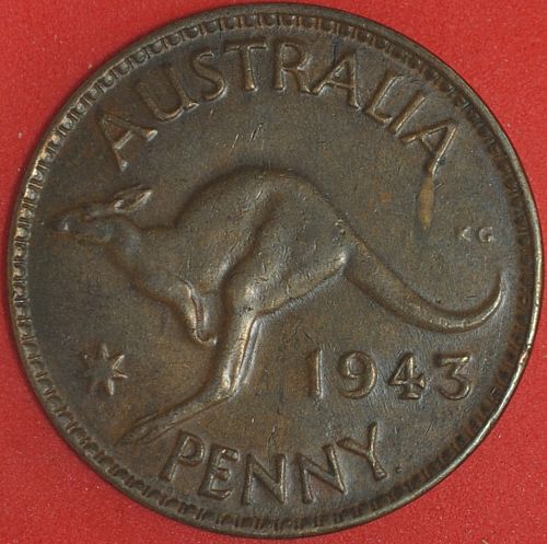 1943(p) Australia Penny VF+ #2