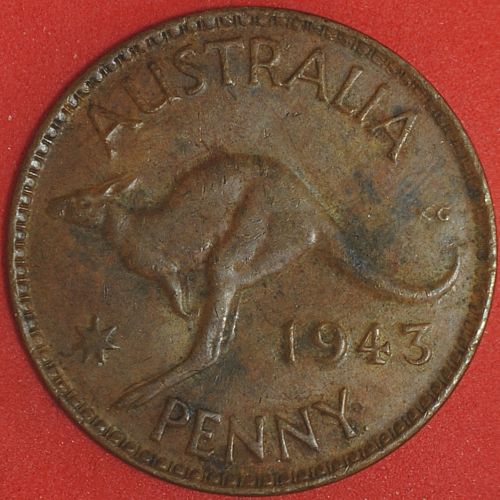 1943(p) Australia Penny VF+ #3