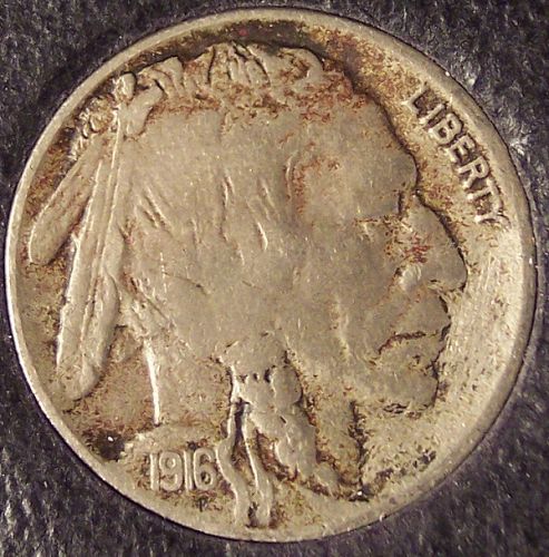 1916-D Buffalo Nickel VF #01159
