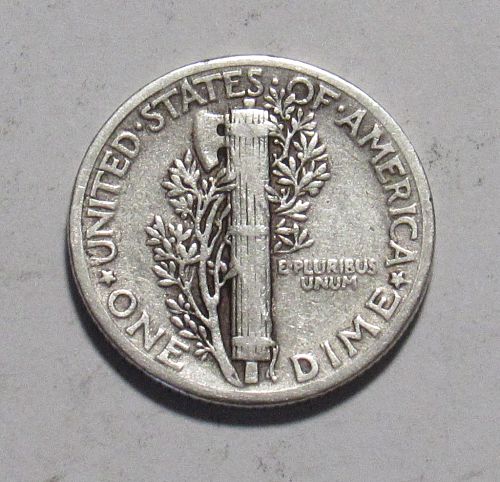 1938 P Mercury Dime in circulated condition