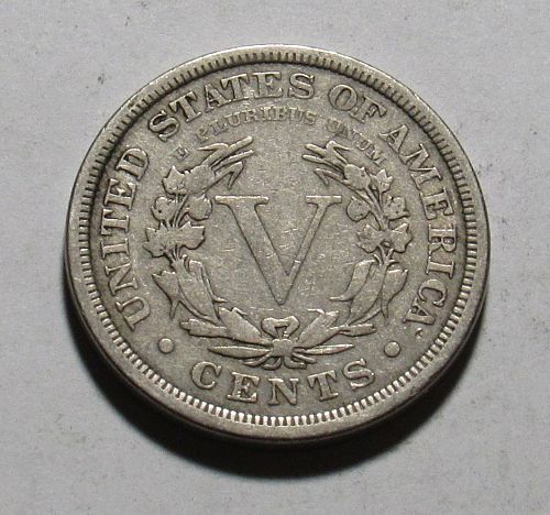 1906 P Liberty Nickel in circulated condition