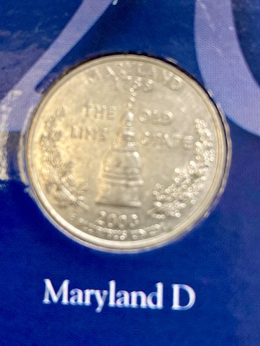 2000 D Maryland 50 States and Territories Quarters