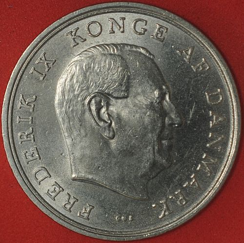 1971 Denmark 5 Kroner XF