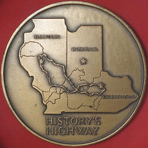 1970 Lincoln Heritage Trail, Historic Highway Medal