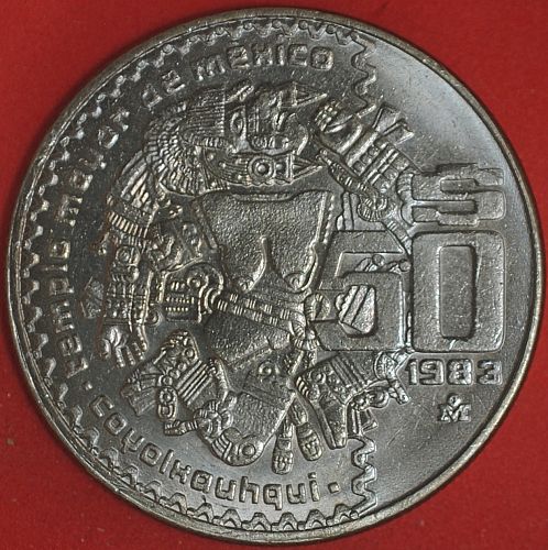 1983 Mexico 50 Pesos BU