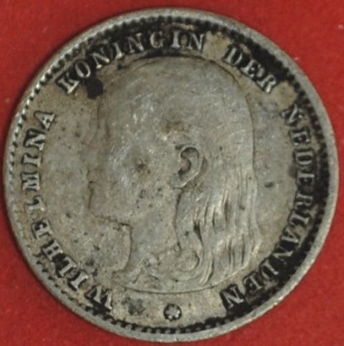 1897 Netherlands 10 Cents F-VF