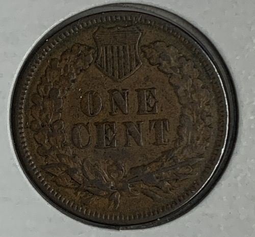 1886 T-2 Indian Head Cent XF Brown (#5605)