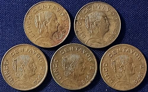 Mexico - 1972-1976 - 5 Centavos [#4]