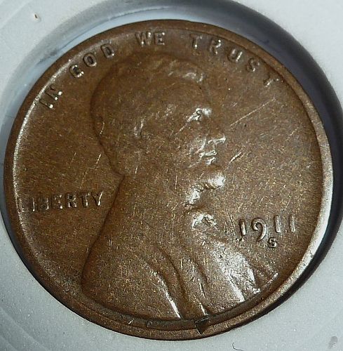 1911-S FINE Lincoln Wheat Cent   ( 200-02)