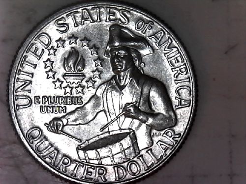 1776-1976 bicentennial quarters widh reeding errors