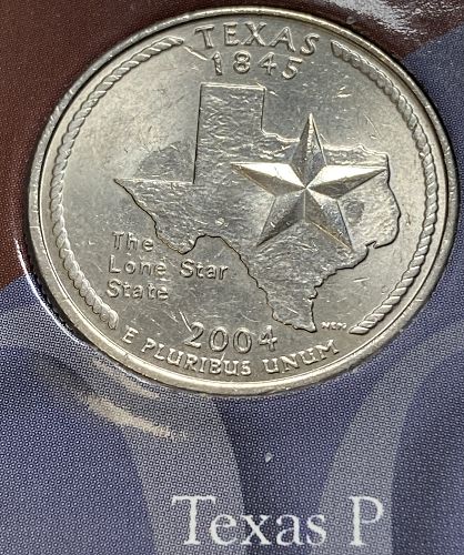 2004 P Texas 50 States and Territories Quarters