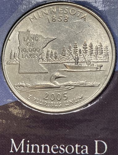 2005 D Minnesota 50 States and Territories Quarters