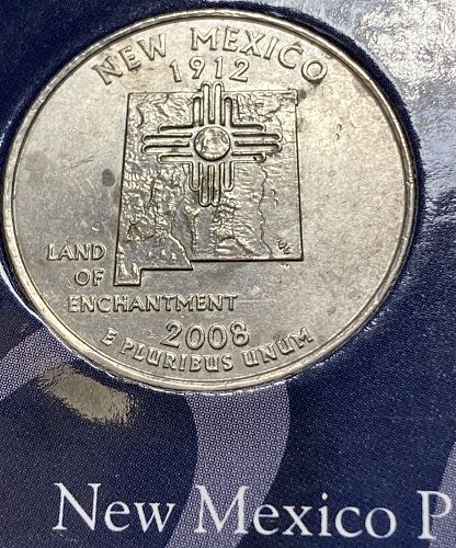 2008 P New Mexico 50 States and Territories Quarters