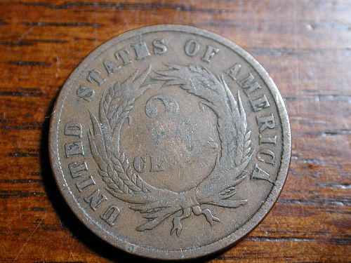 1864 2 cent piece NICE