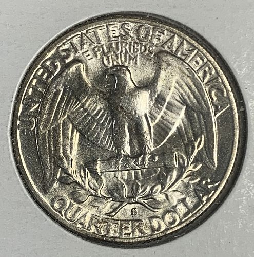 1954-S Washington Quarter, MS60+   (#5490)