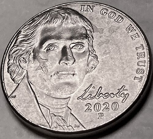 2020 D Jefferson Nickels