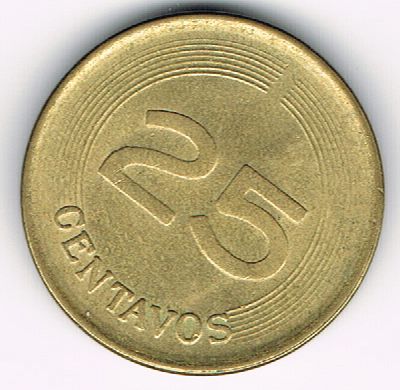 25 Centavos, Colombia, 1979