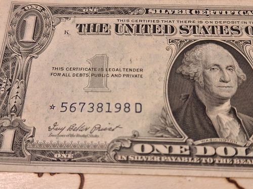1935 E series Silver certificate star note