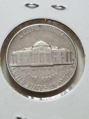 1958 D Jefferson Nickel Mint Mark Error