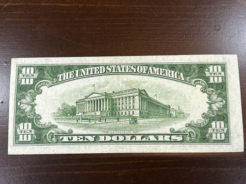 1950 $10 Dollar Federal Reserve Note - VF+ Condition