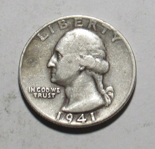 1941 P Washington Quarter in circulated condition