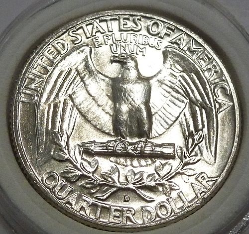 1964-D GEM BRILLIANT UNCIRCULATED Washington Quarter  BU # 900-J)