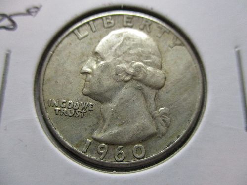 1960  Washington Quarter.  Item: 25 W60-08.