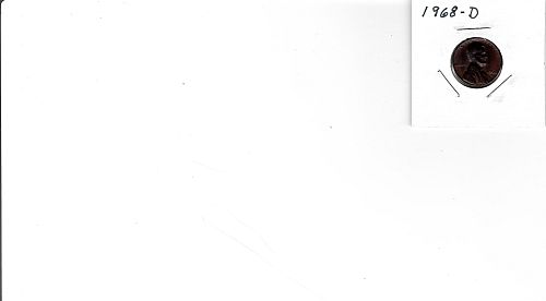 1968  D    LINCOLN CENT