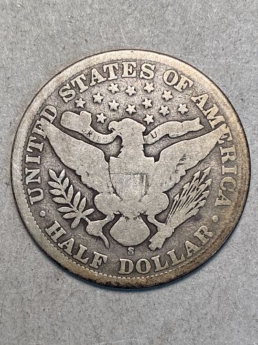 1900-S Barber Silver Half Dollar VG