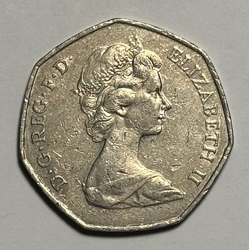 1973 Great Britain 50 Pence