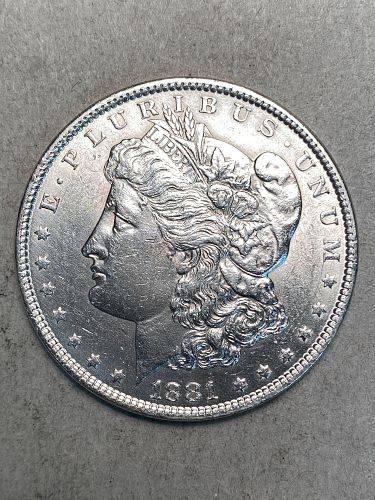 1881 Morgan Silver Dollar MS62 (Box)