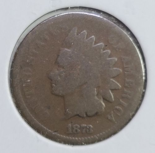 1873 Closed 3 Indian Cent Good-4