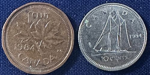 Canada - 1984 - 10 and 1 Cents