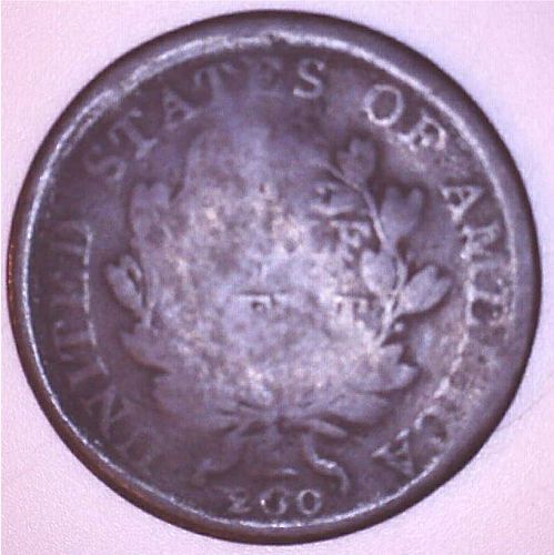 1808 P Draped Bust Half Cent: Normal Date