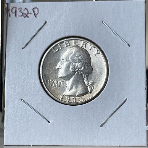 1932-P Washington Silver Quarter ~ Choice Extra Fine XF45++