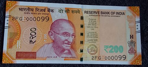 2018  UNC  India Lower  No. Notes...000099