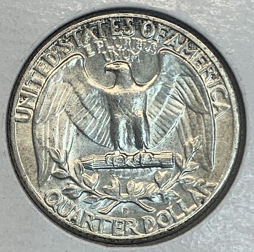 1952-D Washington Quarter Unc.  (6012)