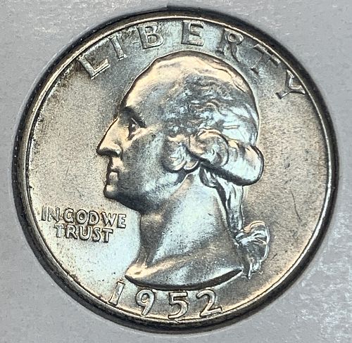 1952-D Washington Quarter Unc.  (6012)