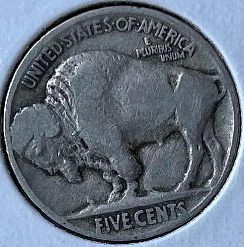 1917-P Buffalo Nickel ~ High Circulated Condition Pulled from Album