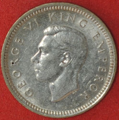 1939 New Zealand Threepence AU