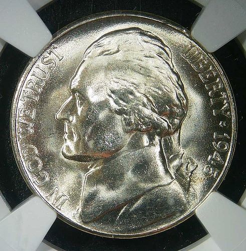 Beautiful HIGH GRADE 1945-S Jefferson Nickel NGC MS-67