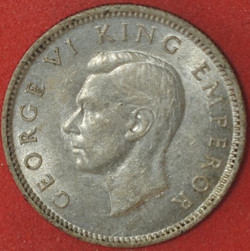 1943 New Zealand Sixpence AU #3