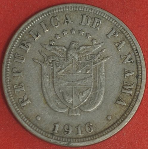 1916 Panama 2 1/2 Centesimos VF