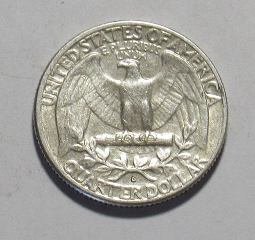 1963 D Washington Quarter in circulated condition