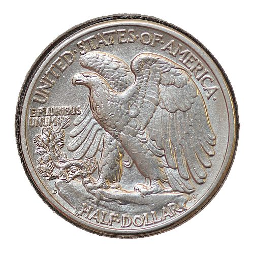 1939 D Walking Liberty Half Dollar - Choice BU / MS / UNC #3967