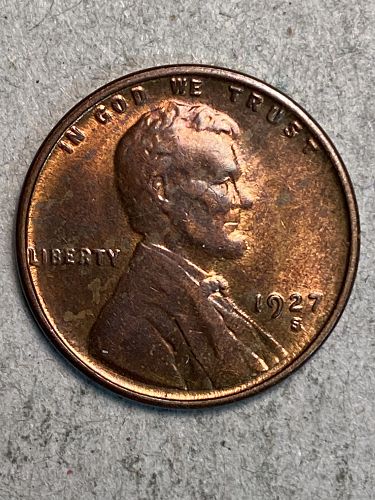 1927-S Lincoln Cent MS63+ RB